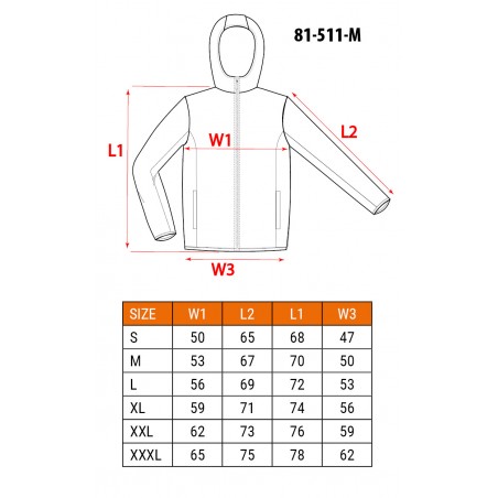 Bluza robocza PREMIUM, dwuwarstwowa, rozmiar M