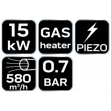 Nagrzewnica gazowa 15kW