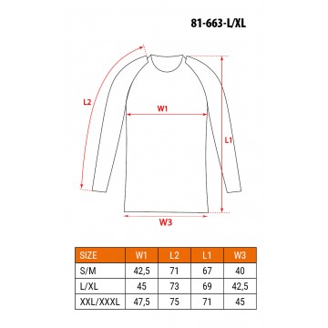 Koszulka termoaktywna CARBON, rozmiar L/XL