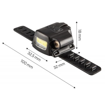 Lampa punktowa 90 lm COB LED + laser 2 w 1 