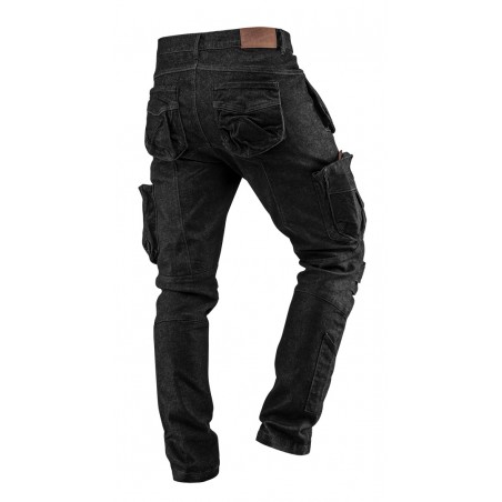 Spodnie robocze 5-kieszeniowe DENIM, czarne, rozmiar XL