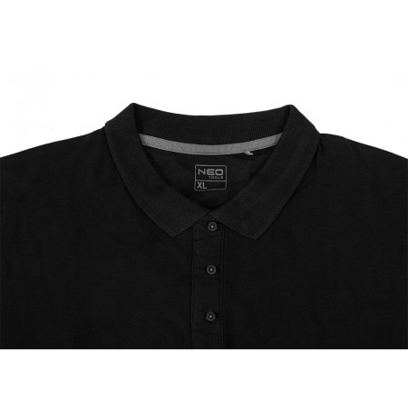 Koszulka polo DENIM, czarna, rozmiar L