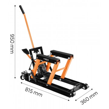 Mobilny podnośnik hydrauliczny do quadów i motocykli. Udźwig 680 kg