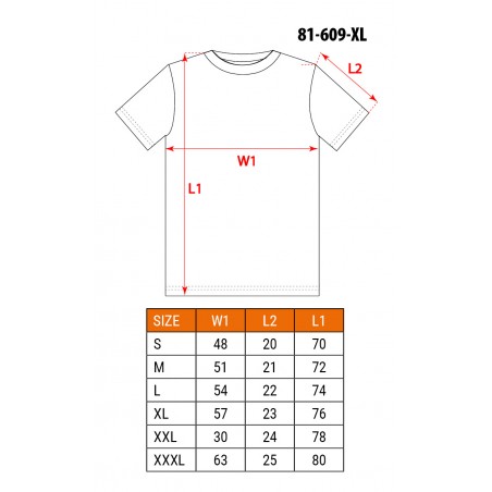 T-shirt roboczy Premium PRO, rozmiar XL