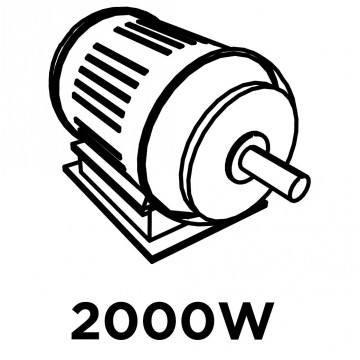 Opalarka 2000W, zakres temperatur: I: 350ºC, II: 550ºC, uchwyt prosty