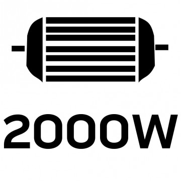 Opalarka 2000W, I: 50ºC, II: 70-600ºC,walizka, wyświetlacz