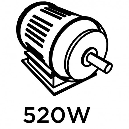 Wiertarko-wkrętarka sieciowa 520W, obroty 0-4200 min?1, walizka
