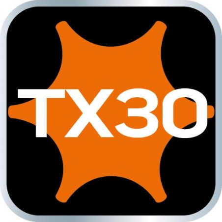 Końcówka TORX TX30 na nasadce 1/4, krótka, 37 mm