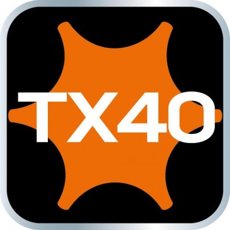 Końcówka TORX TX40 na nasadce 1/4, długa, 87 mm