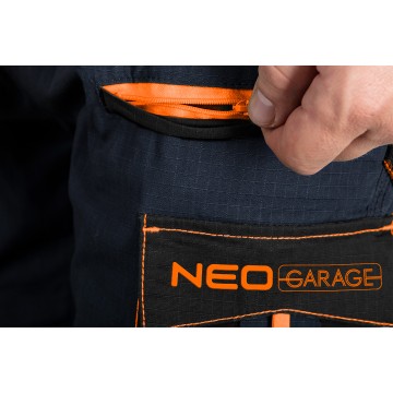 Spodnie robocze Neo Garage, 100% bawełna rip stop, rozmiar M