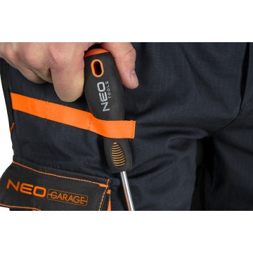 Spodnie robocze Neo Garage, 100% bawełna rip stop, rozmiar L