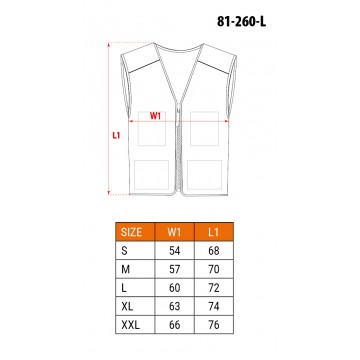 Kamizelka robocza HD, rozmiar L/52