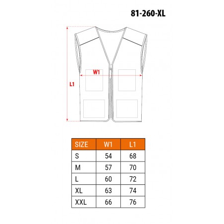 Kamizelka robocza HD, rozmiar XL/56