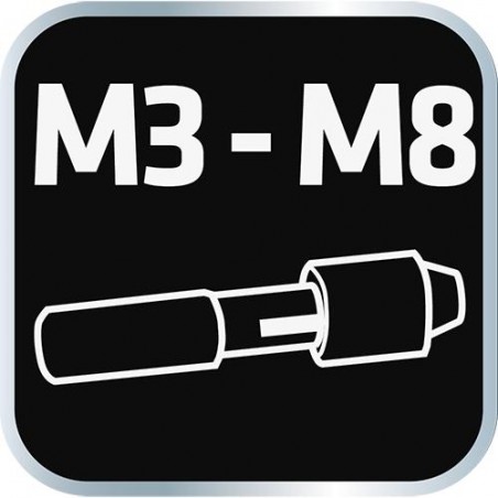 Pokrętło typu T z grzechotką do gwintowników M3 - M8, stalowe
