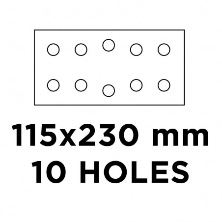 Papier ścierny na rzep 115 x 230 mm, K180, 5 szt., z otworami