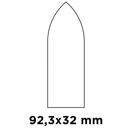 Papier ścierny na rzep delta 32 x 92 mm, K60, K100, K180, zestaw 15 szt.