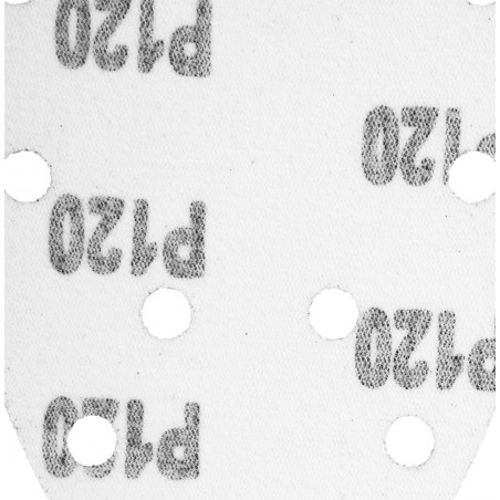 Papier ścierny na rzep delta 140 x 140 x 80 mm, K120, 5 szt., z otworami