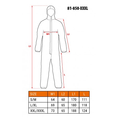 Kombinezon malarski, rozmiar XXL/XXXL