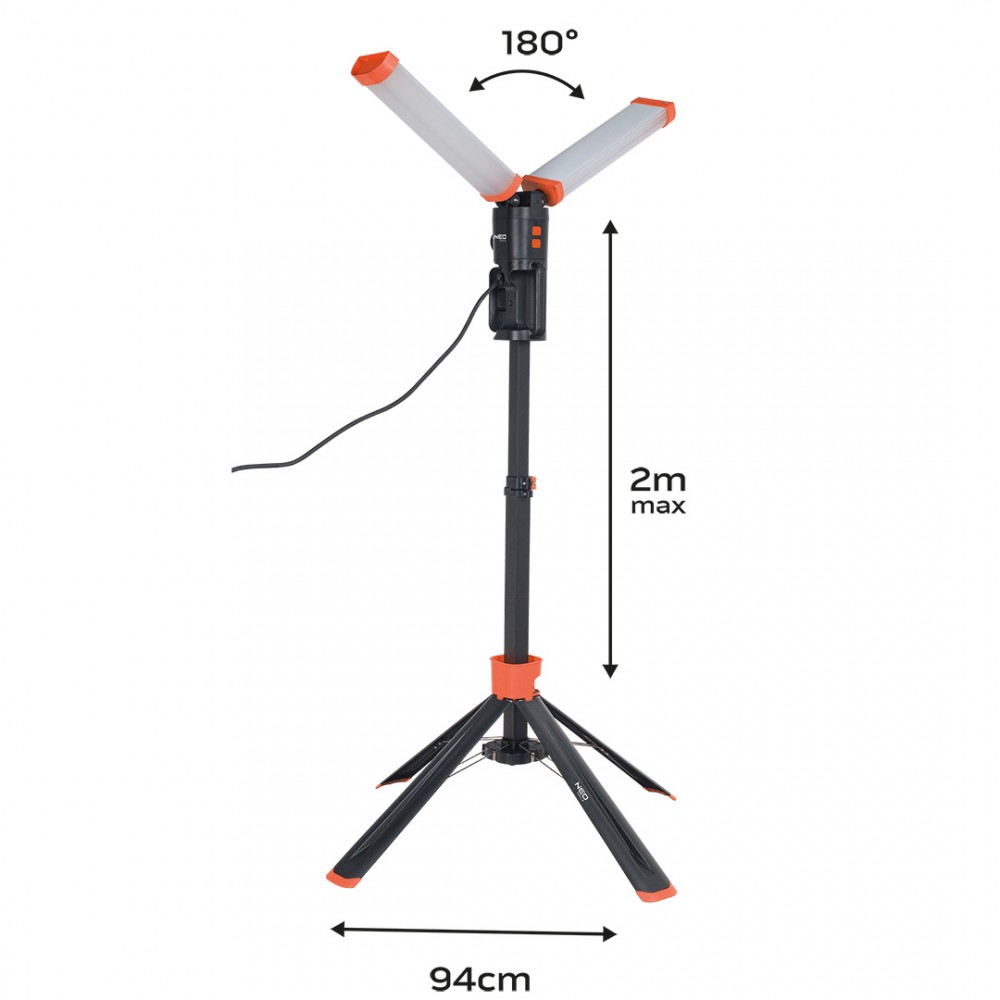 Lampa podwójna 360 stopni 2x4300lm