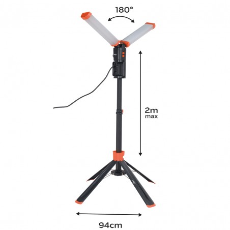 Lampa podwójna 360 stopni 2x4300lm