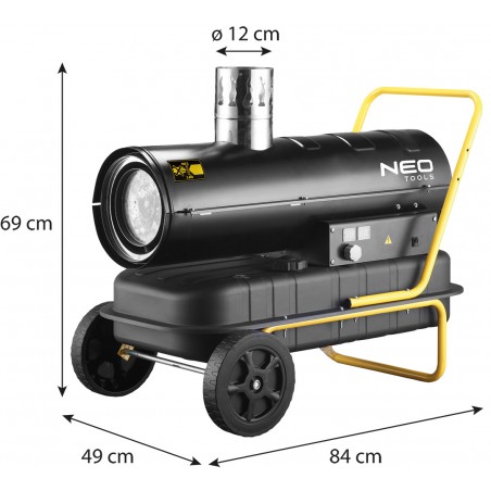 Nagrzewnica olejowa z odprowadzeniem spalin 20kW