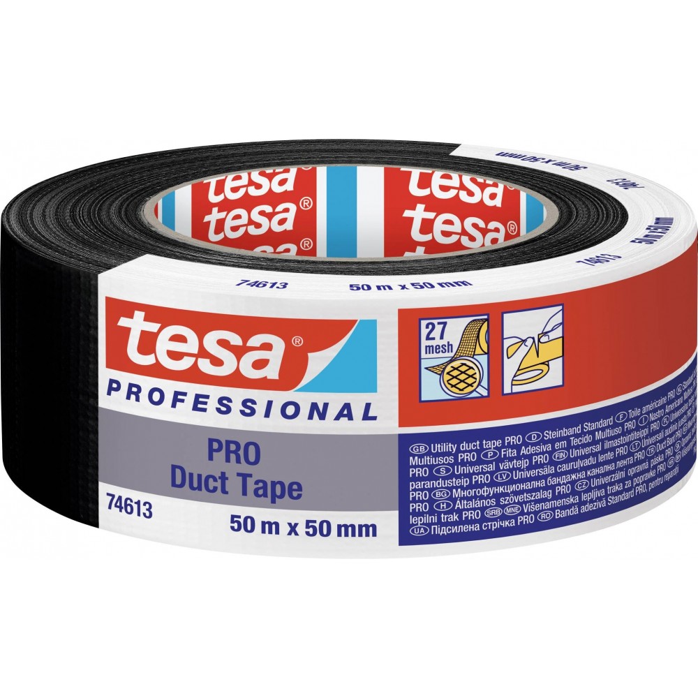 TAŚMA NAPRAWCZA DUCT TAPE 50M:50MM, CZARNA H0461346