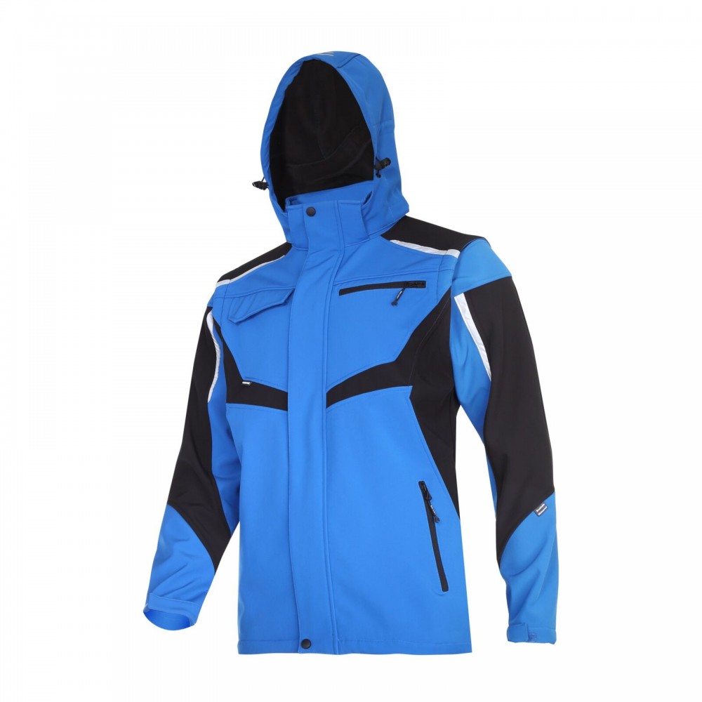 KURTKA SOFTSHELL Z KAPT. I ODP.RĘKAW.,NIEB-CZA,XL,CE,LAHTI