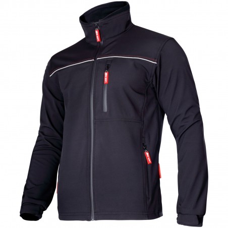 KURTKA SOFTSHELL, CZARNA, ROZM. 2XL, CE, LAHTI