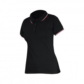 KOSZULKA POLO DAMSKA 190G/M2, CZARNA, 2XL, CE, LAHTI