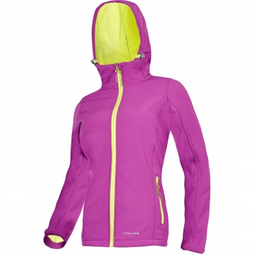 KURTKA SOFTSHELL Z KAPT. FIOL.-ZIEL., DAMSKA,L,CE, LAHTI